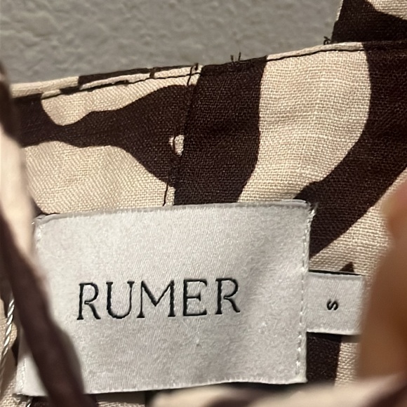 Rumer x Revolve Cyrus Maxi Zebra Print Linen Dress - Picture 6 of 13